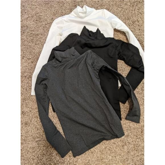 4 Pack Women’s Thermal Turtleneck Shirts Fleece Lined Long Sleeve Base Layer Top - Picture 6 of 6